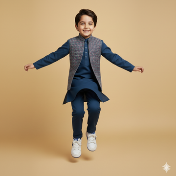 Peacock Blue Carnival set