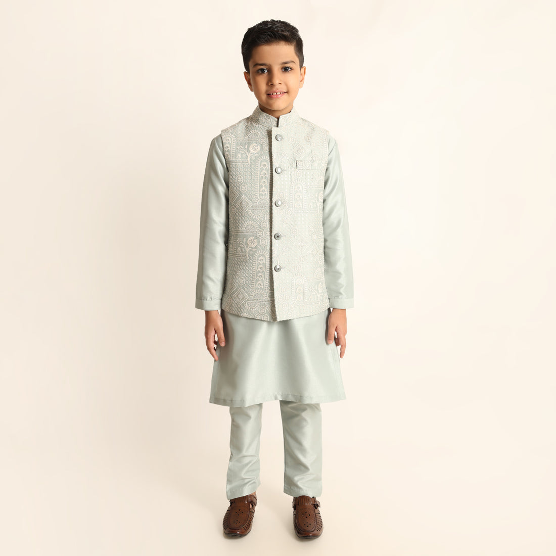 Mint Charm Jacket Set