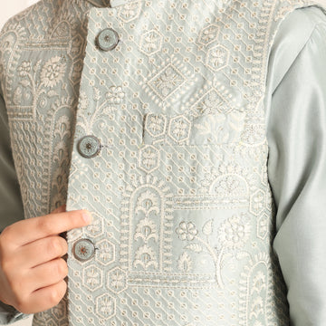 Mint Charm Jacket Set