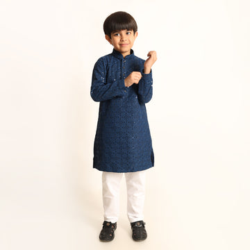 Sparkling Navy Kurta Set