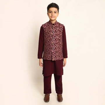 Ruby Motif Jacket Set