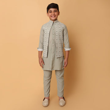 Pista Green Jacket Set