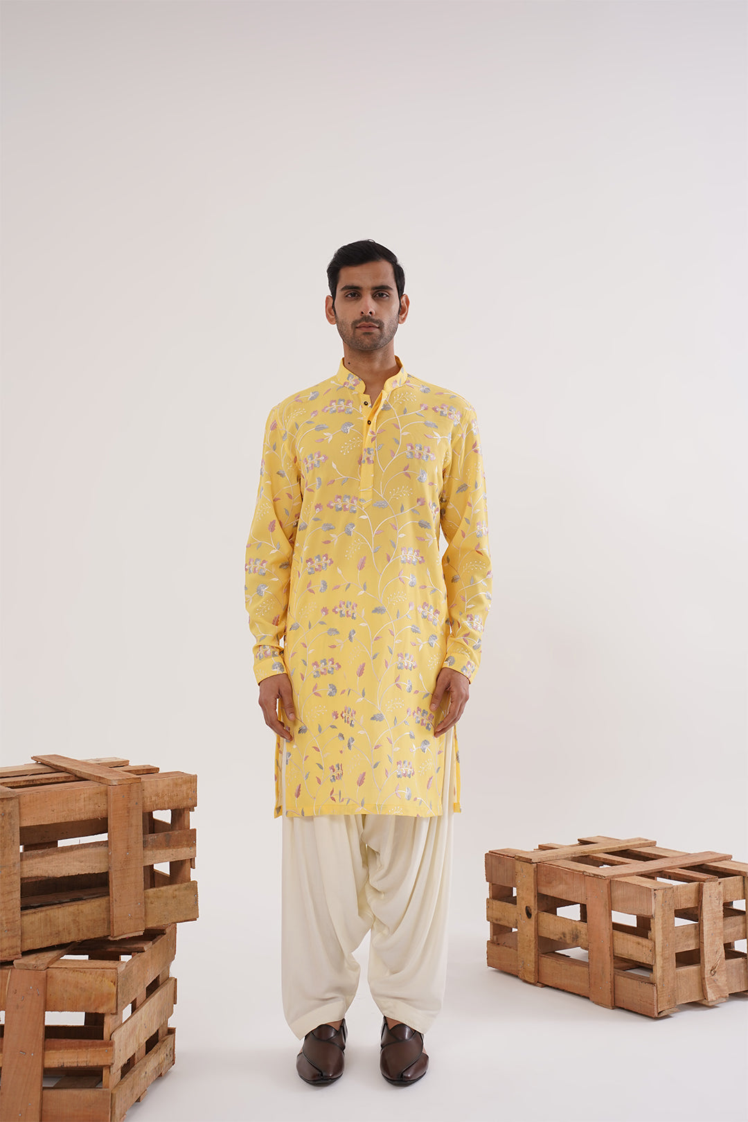 Yellow Floral Kurta