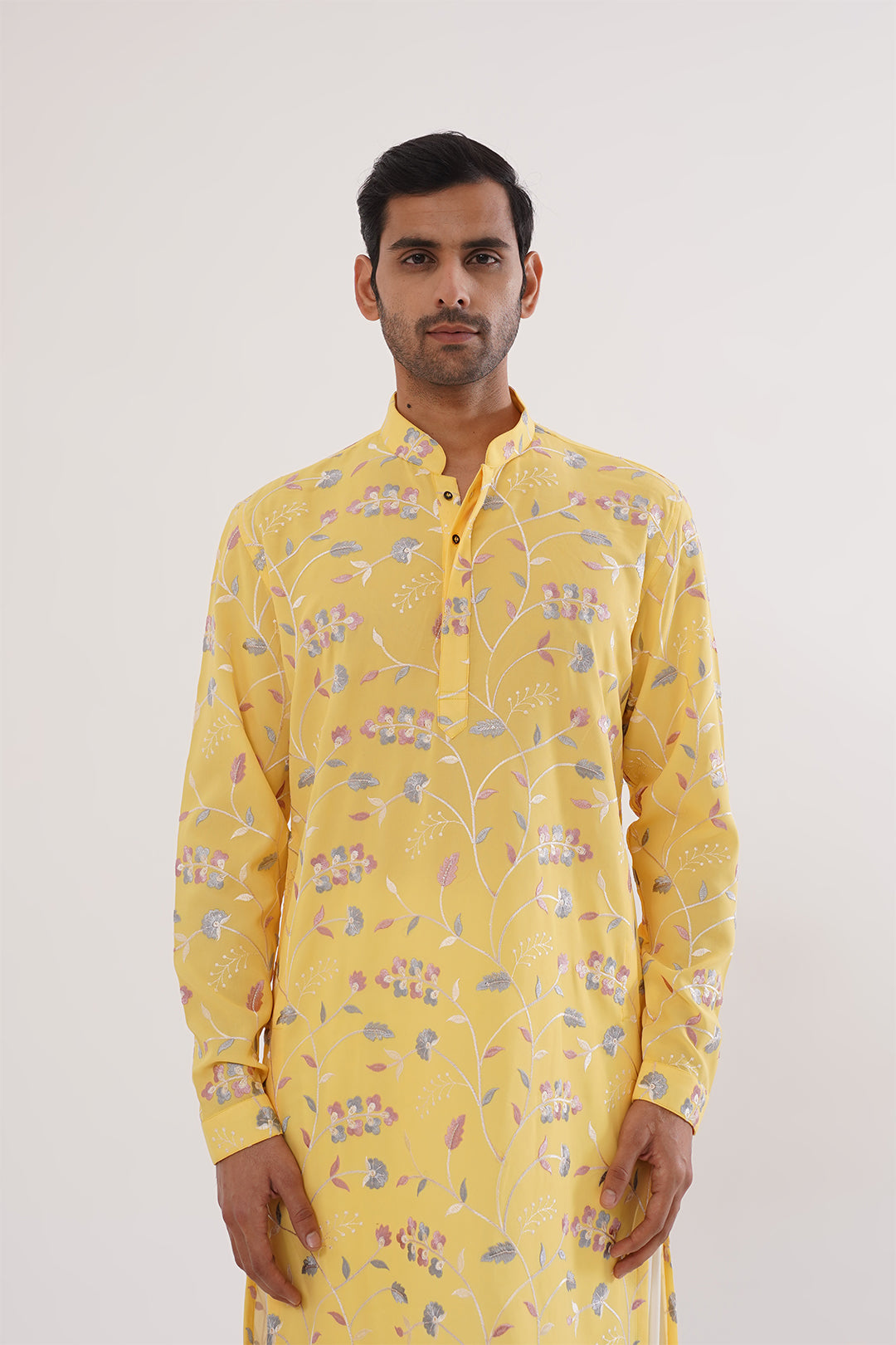 Yellow Floral Kurta