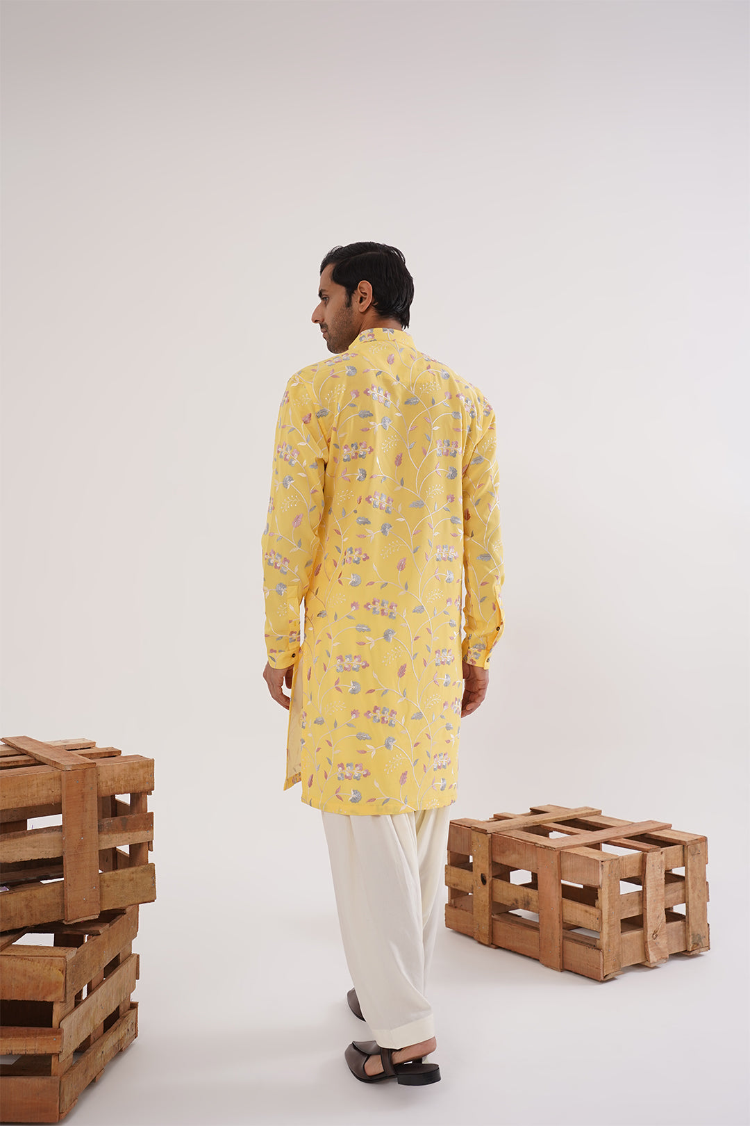 Yellow Floral Kurta