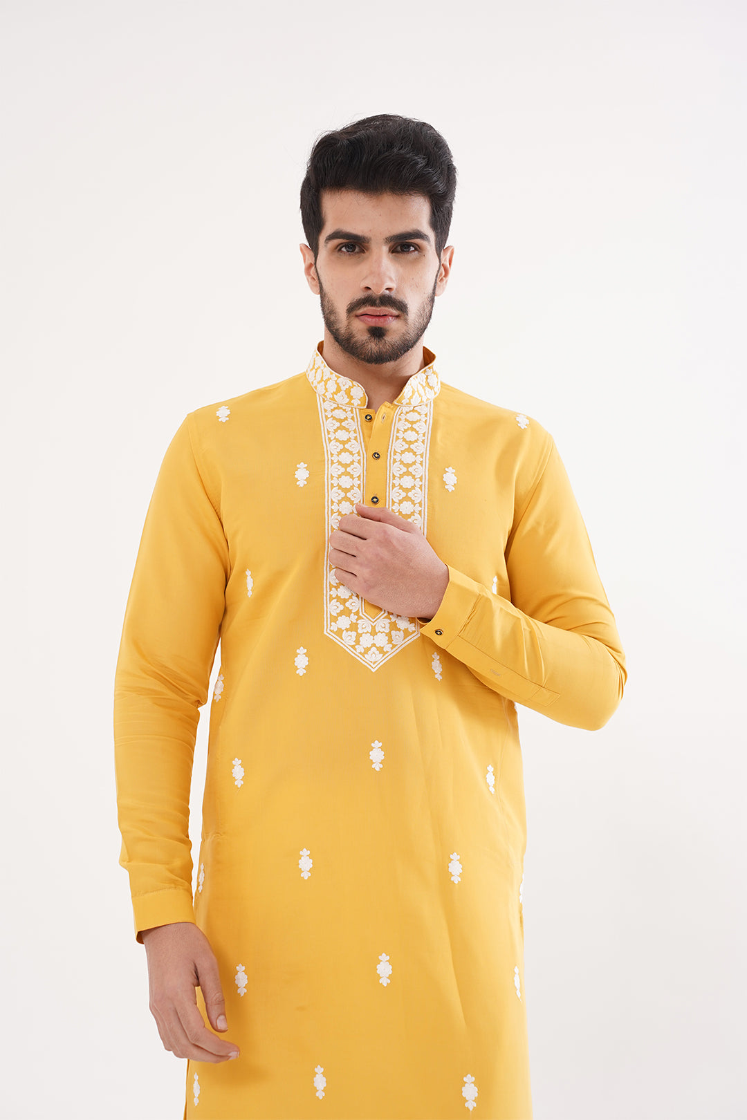 Yellow Kurta Set with Dupatta - The Absolute House Of Design 
