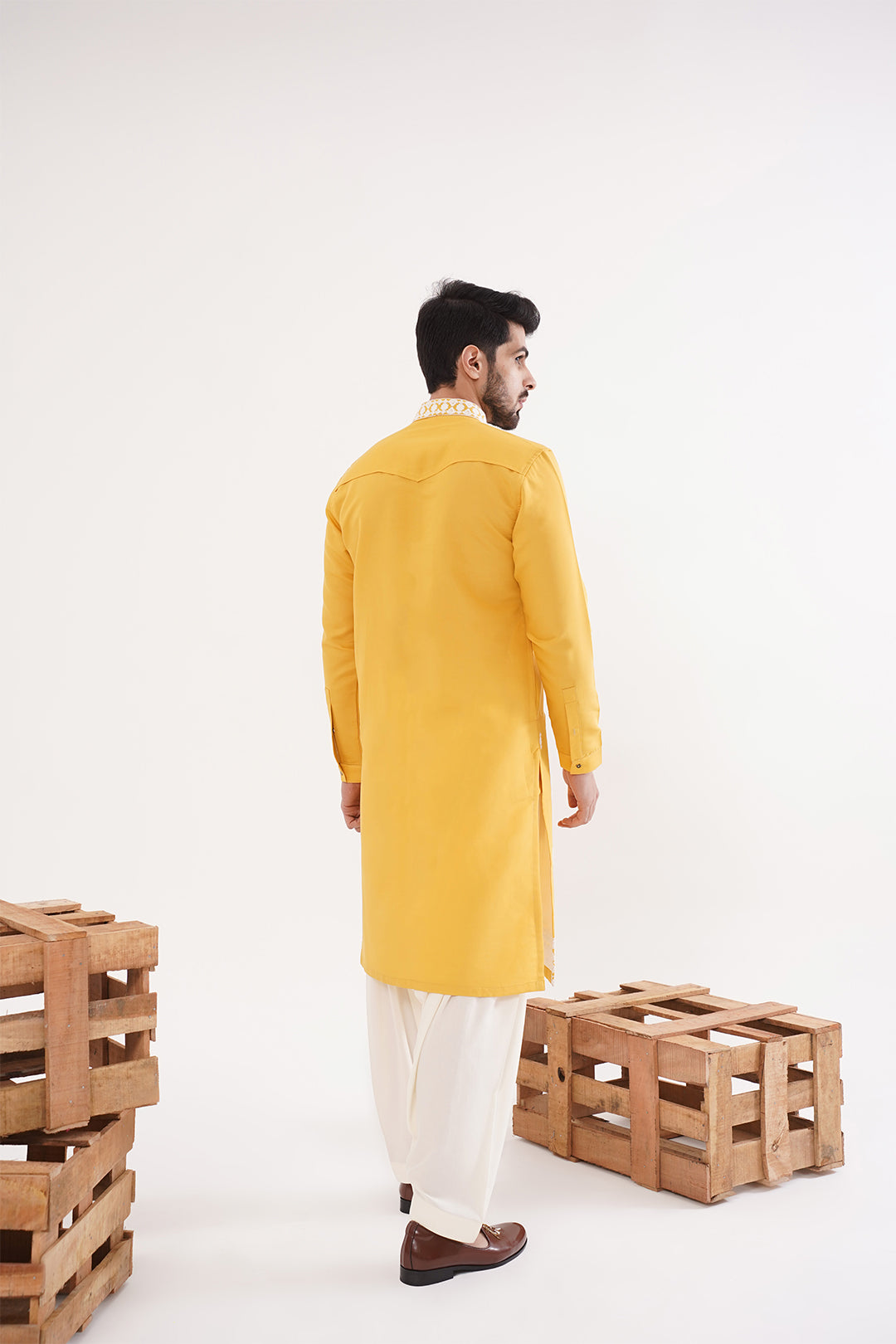 Yellow Kurta Set with Dupatta - The Absolute House Of Design 