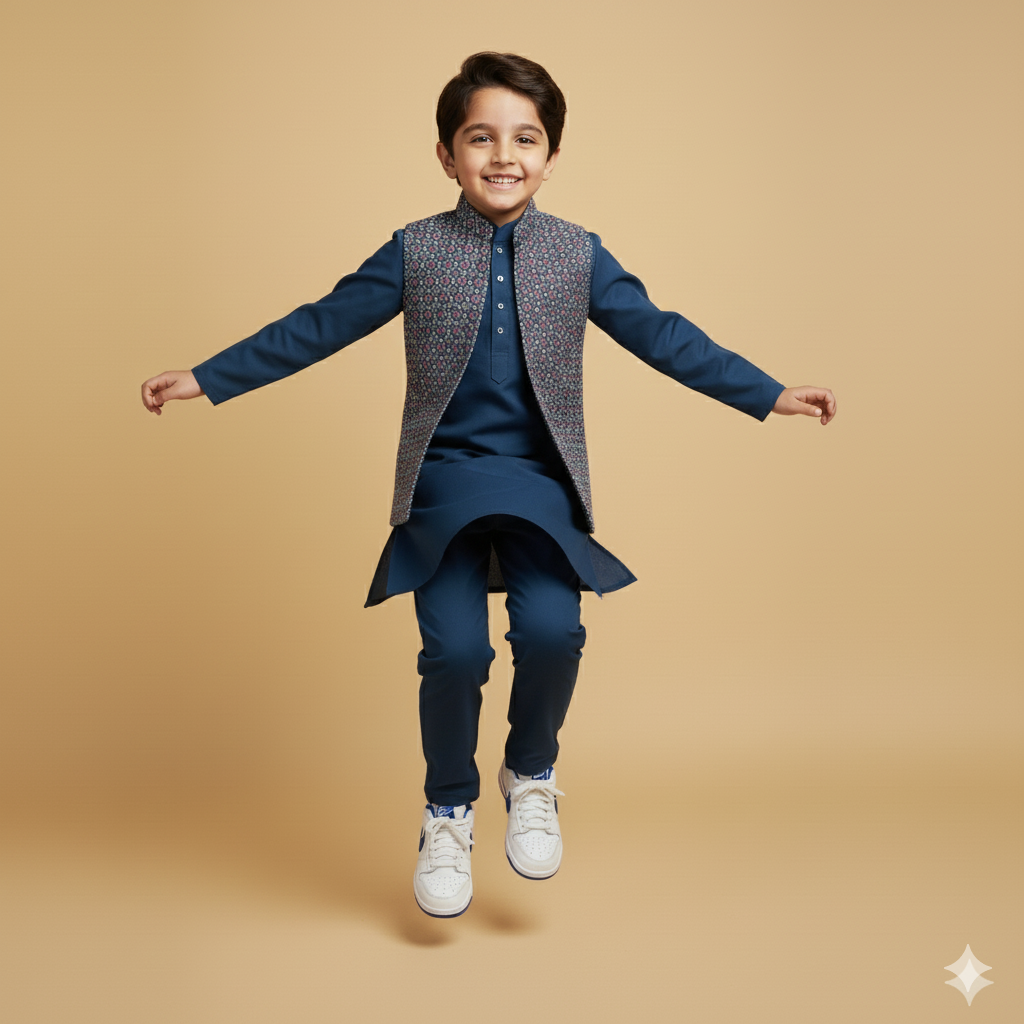 Peacock Blue Carnival set