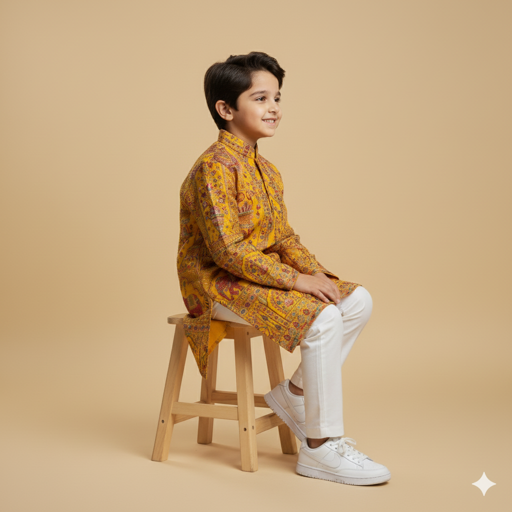 Haldi Heritage Kurta