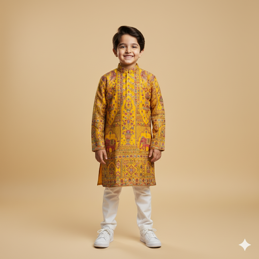 Haldi Heritage Kurta
