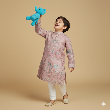 Royal Blush Pink Kurta set